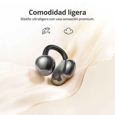 Tronsmart OpenFly Clip Auriculares de Oído Abierto con Clip